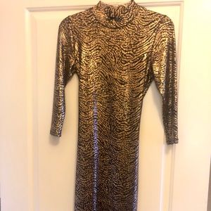 Gold sparkle dress